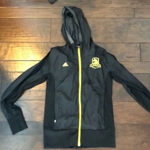 Adidas running nwot tags Boston Jacket